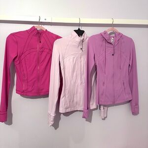 💗SOLD💗Lululemon lot defined hoodie and jacket luon